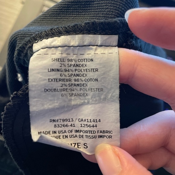 A Pea in The Pod Black Cotton Pants Size Small - Picture 9 of 10